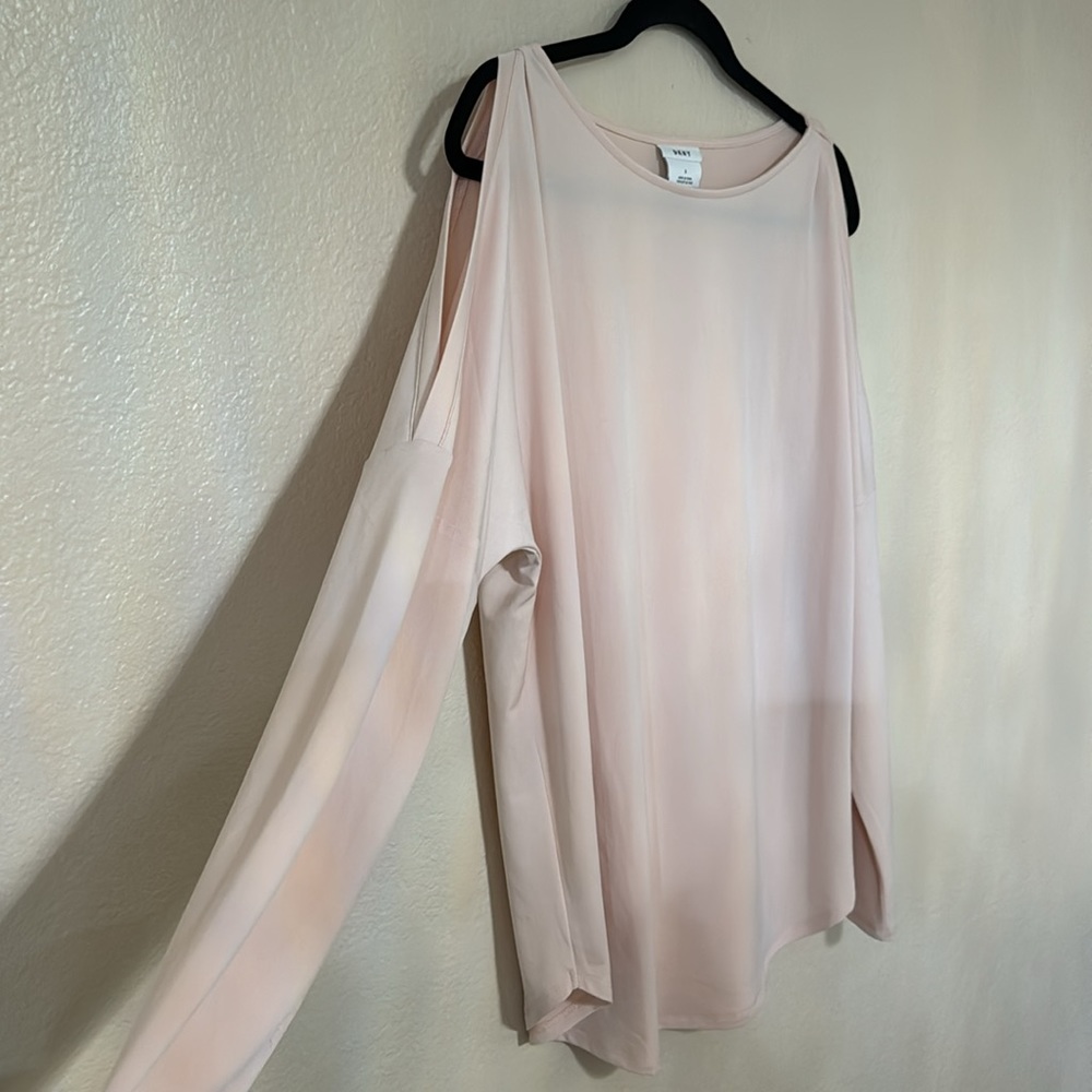 DKNY Cold Shoulder Blouse blush pink medium